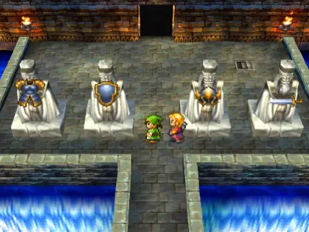 ４体の聖者に装備を供えると奥の扉が開いた