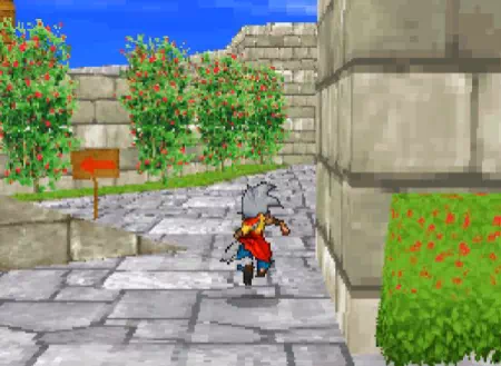 デオドラン島の分かれ道。直進ではほこらへ、左折では桟橋へ行ける。