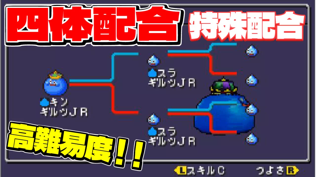 DQMJ（ドラクエジョーカー1）の特殊配合を全部まとめた一覧。2体の特殊配合124通りをランク別に、4体配合17通りと神獣配合を表にしました。ランクS・SSのモンスターやキングスライム・メタルキングの作り方を、ここで引けます。